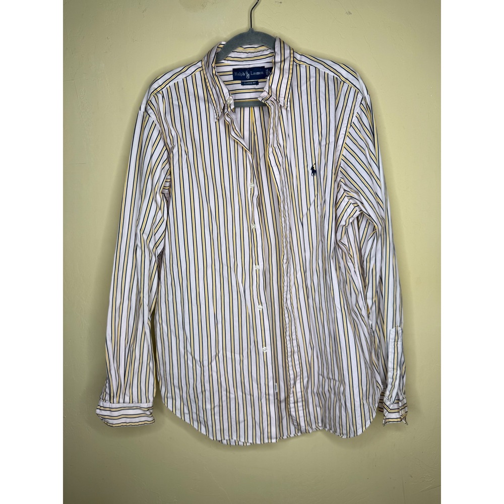 Ralph Lauren Men's Classic Fit‎ Striped Button Down Shirt